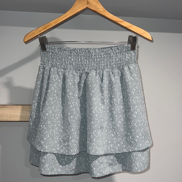 Blue and white skater skirt high rise‎ - Picture 1 of 3